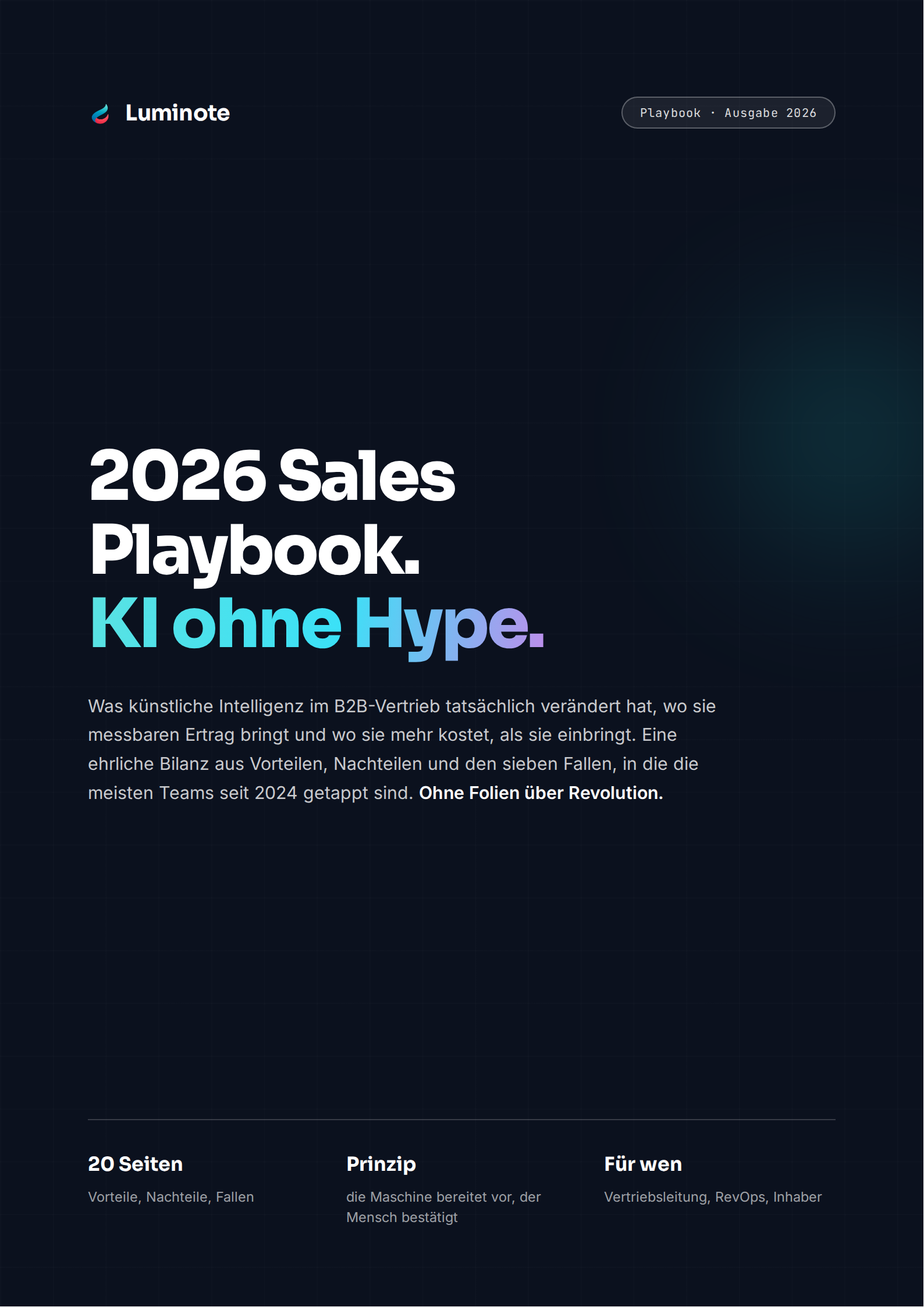 2026 Sales Playbook
