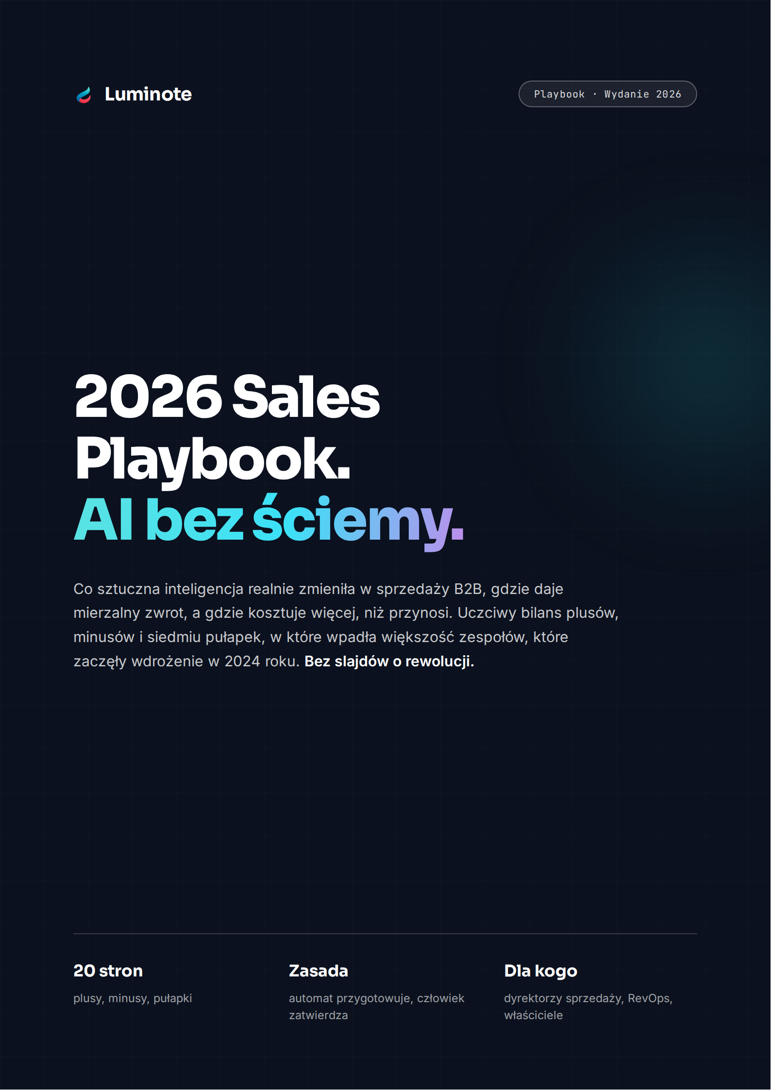 2026 Sales Playbook